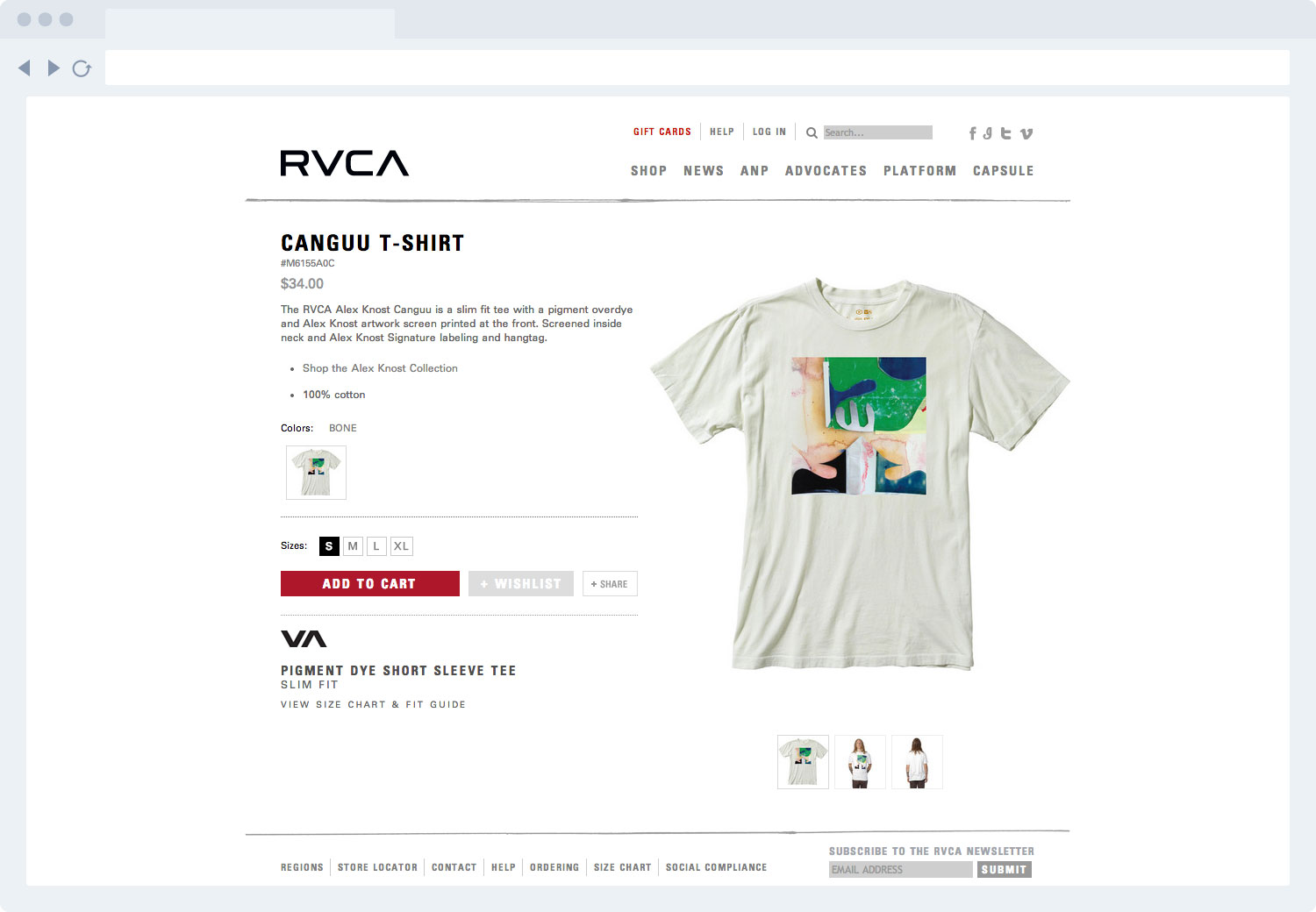 Side Studios, RVCA, Shop Detail